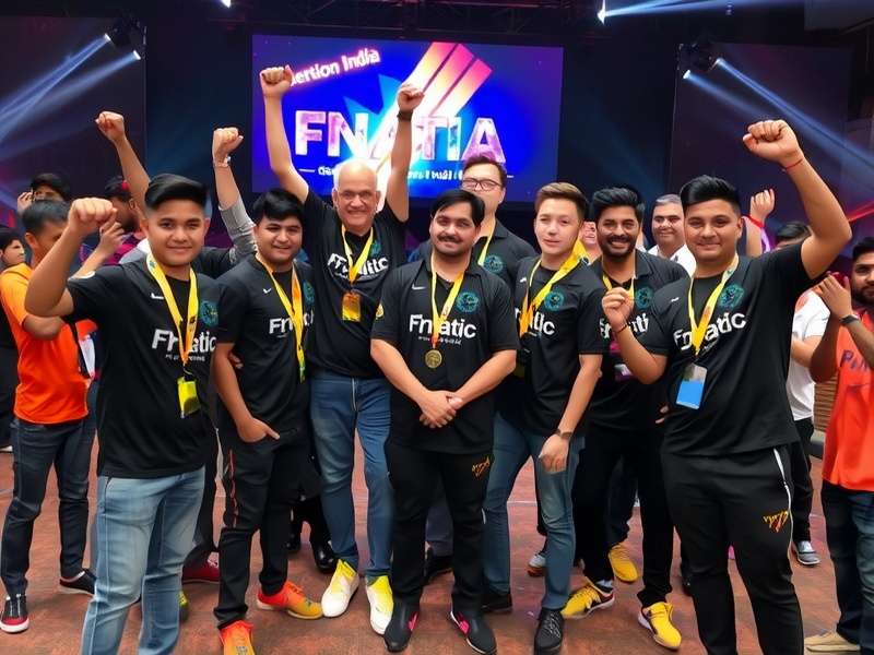 Team Fnatic India players celebrating victory